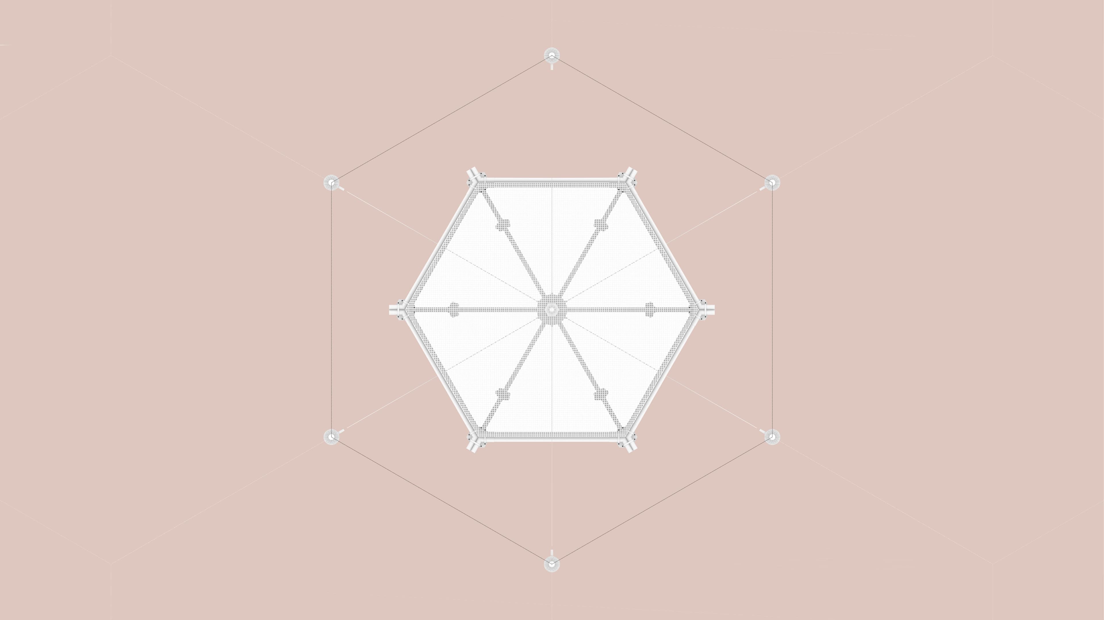 Deployable emergency pavilion modules integrated into the volcanic landscape of La Palma